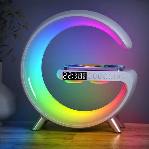 Load image into Gallery viewer, Multifunctional Wireless Charger Alarm Clock Speaker
